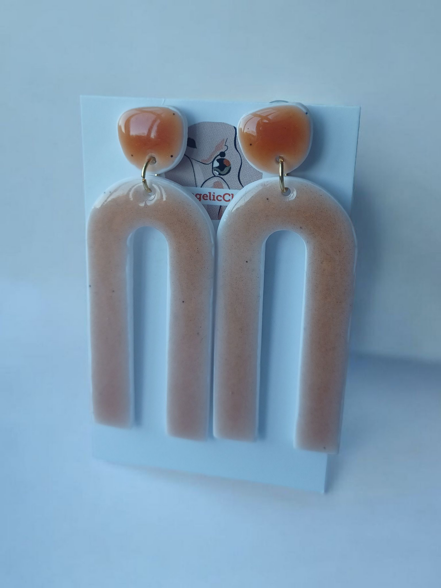 Irish Artisan Polymer Clay Earrings | Resin Finish | Sensitive Ear Friendly