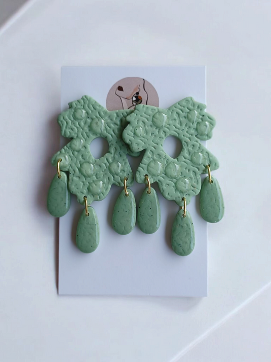 Handcrafted Earrings in Clay