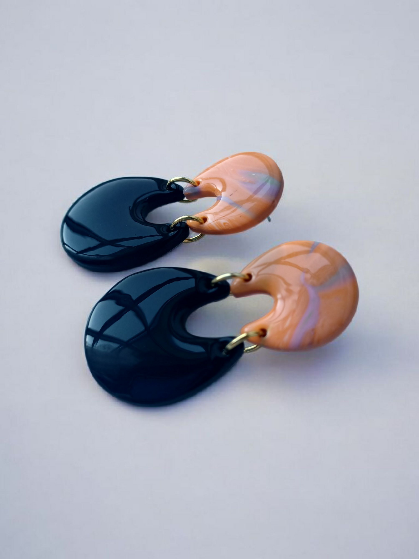 Resin Coated Polymer Clay Earrings | Lightweight & Hypoallergenic | Irish Handmade