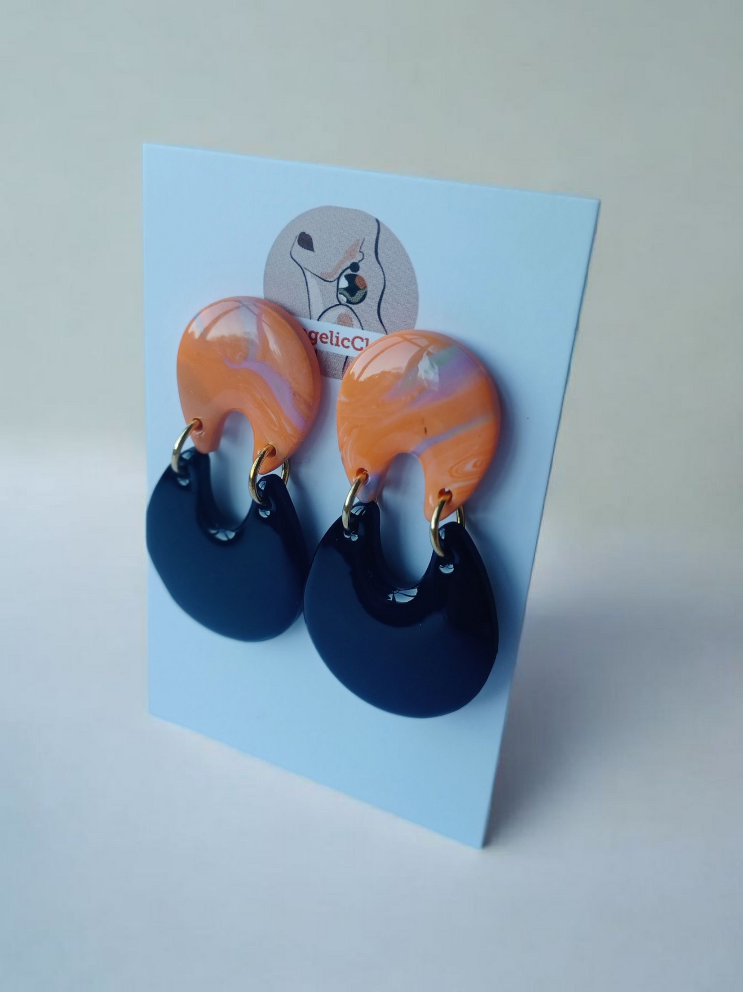 Resin Coated Polymer Clay Earrings | Lightweight & Hypoallergenic | Irish Handmade