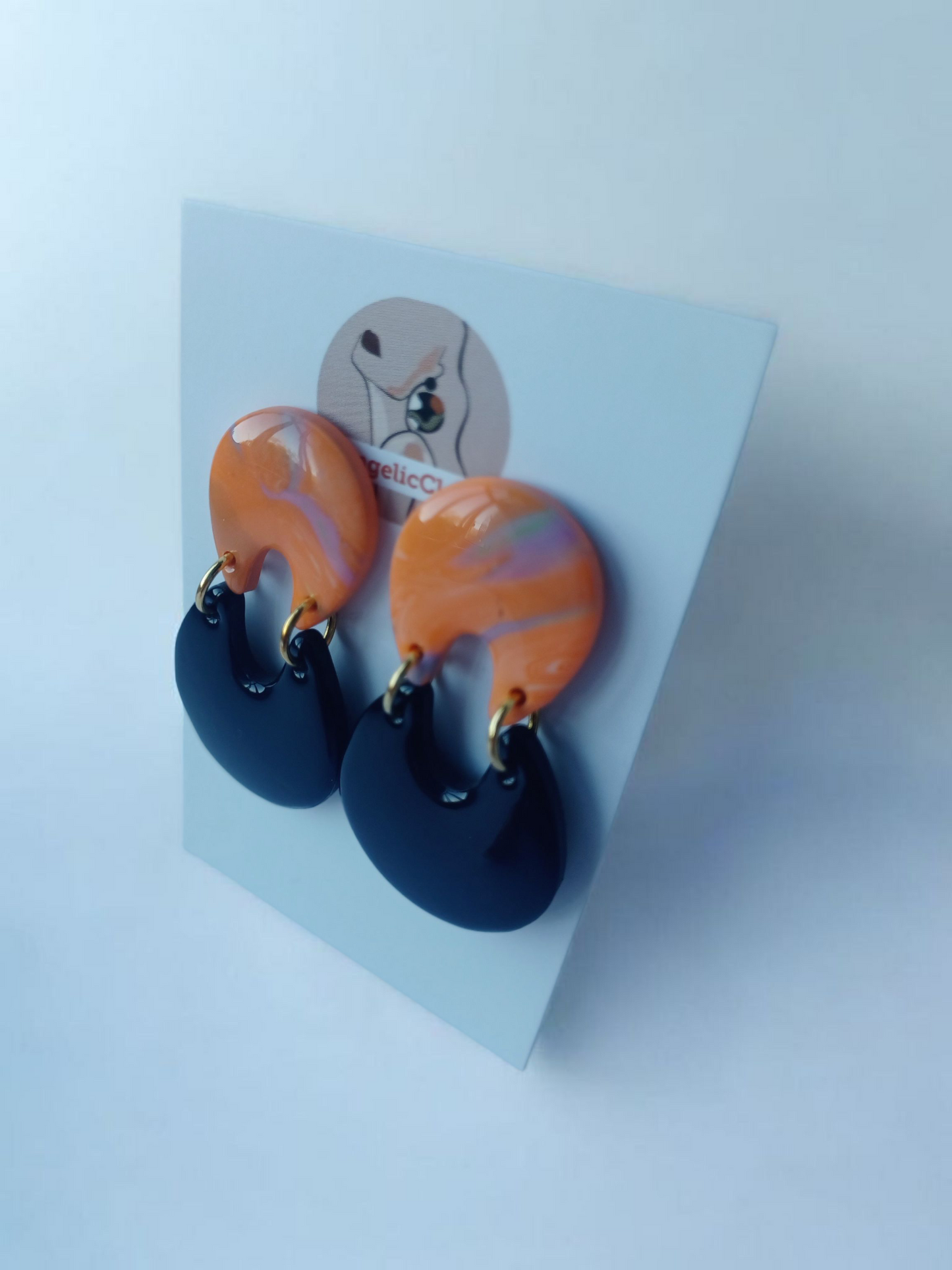 Resin Coated Polymer Clay Earrings | Lightweight & Hypoallergenic | Irish Handmade