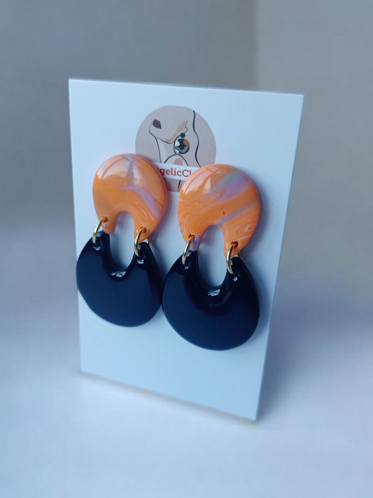 Resin Coated Polymer Clay Earrings | Lightweight & Hypoallergenic | Irish Handmade