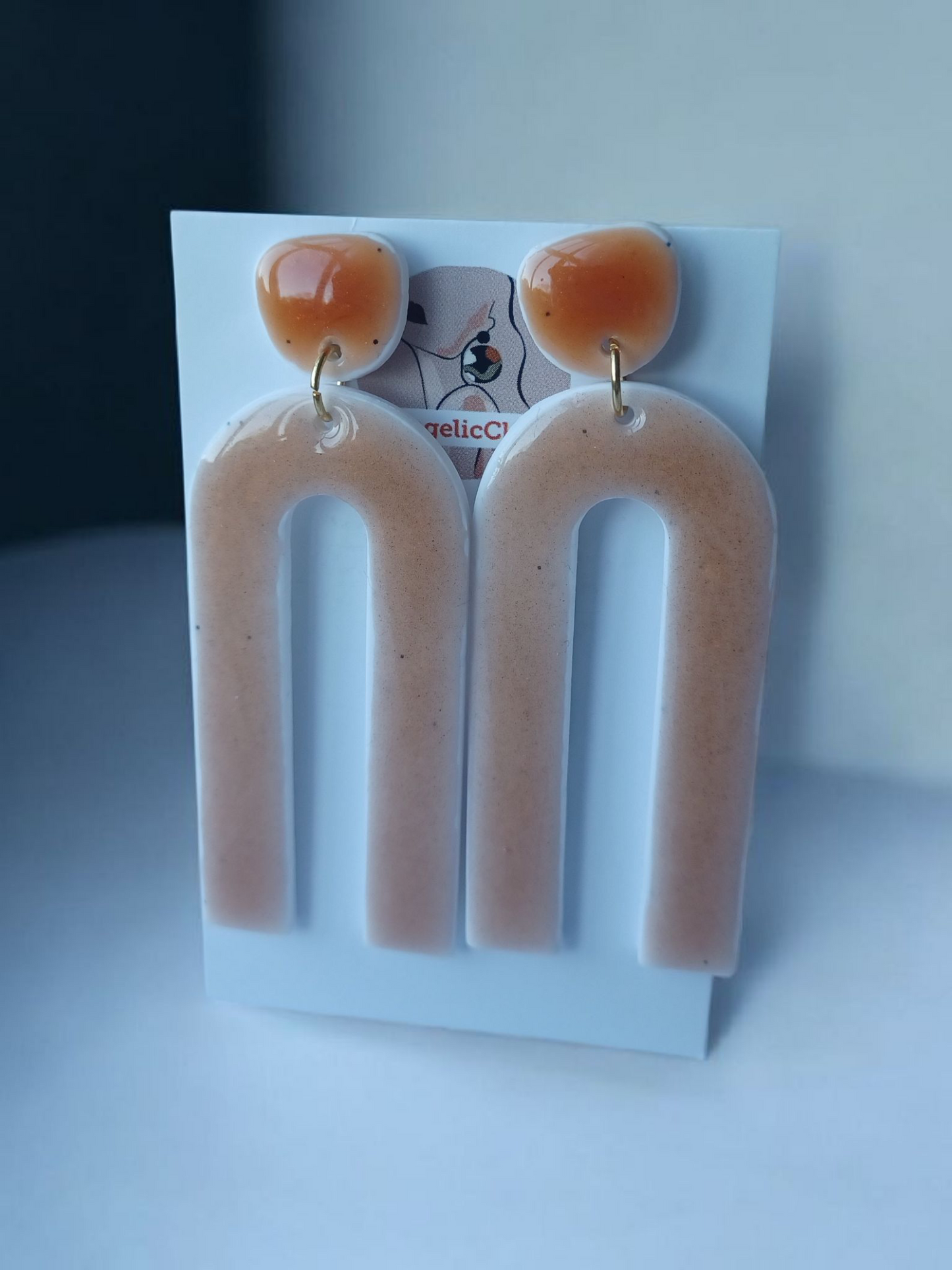 Irish Artisan Polymer Clay Earrings | Resin Finish | Sensitive Ear Friendly