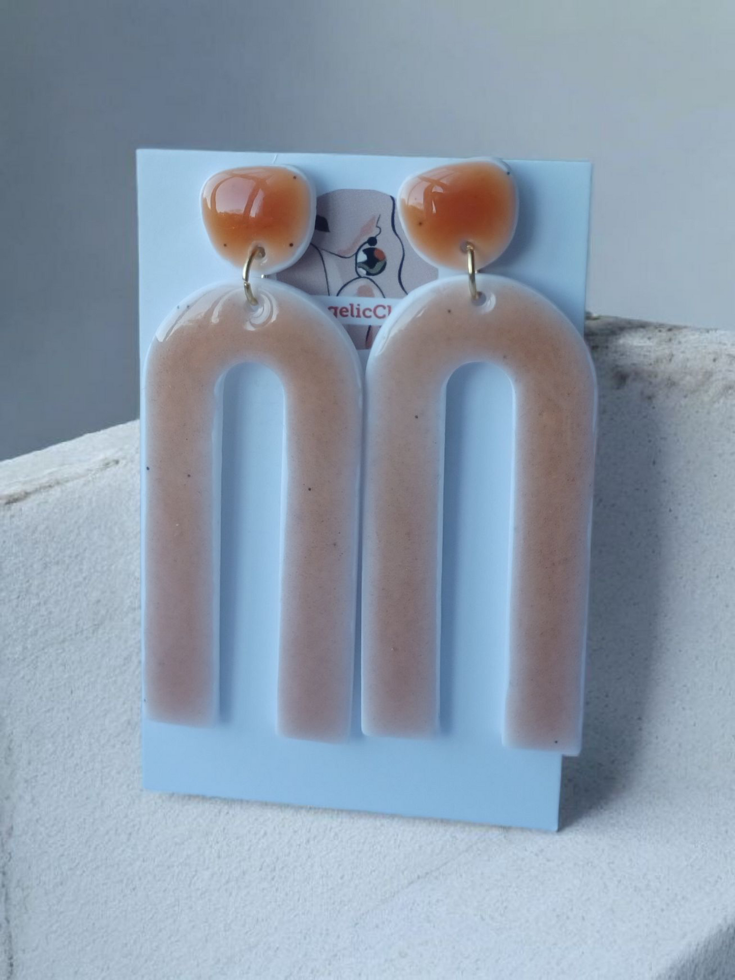 Irish Artisan Polymer Clay Earrings | Resin Finish | Sensitive Ear Friendly