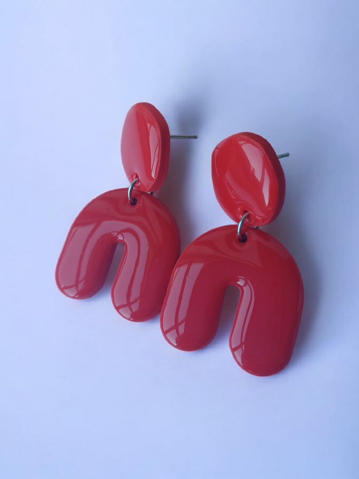 Unique Polymer Clay Earrings | Resin Coated | Hypoallergenic | Irish Craft