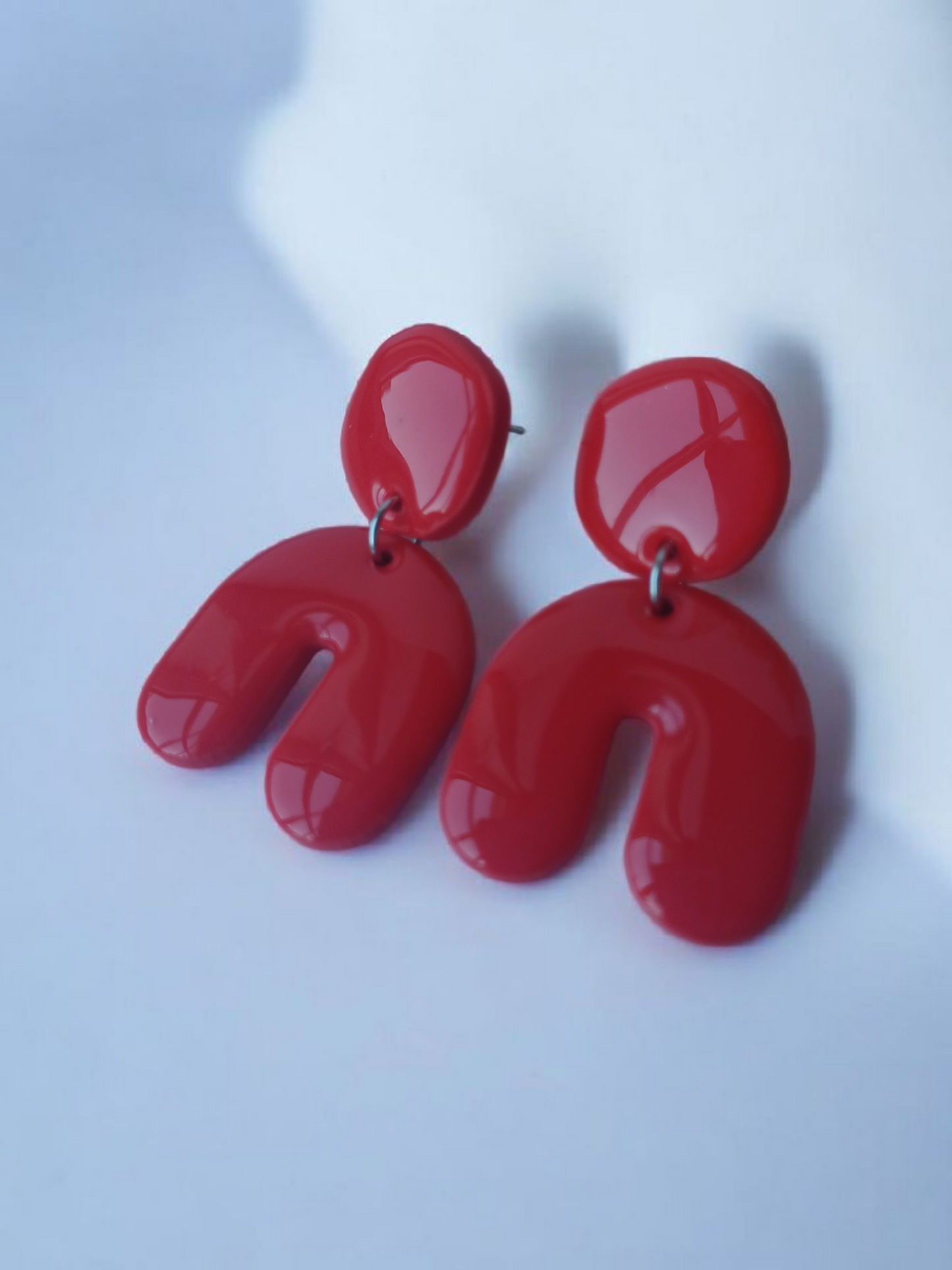 Unique Polymer Clay Earrings | Resin Coated | Hypoallergenic | Irish Craft