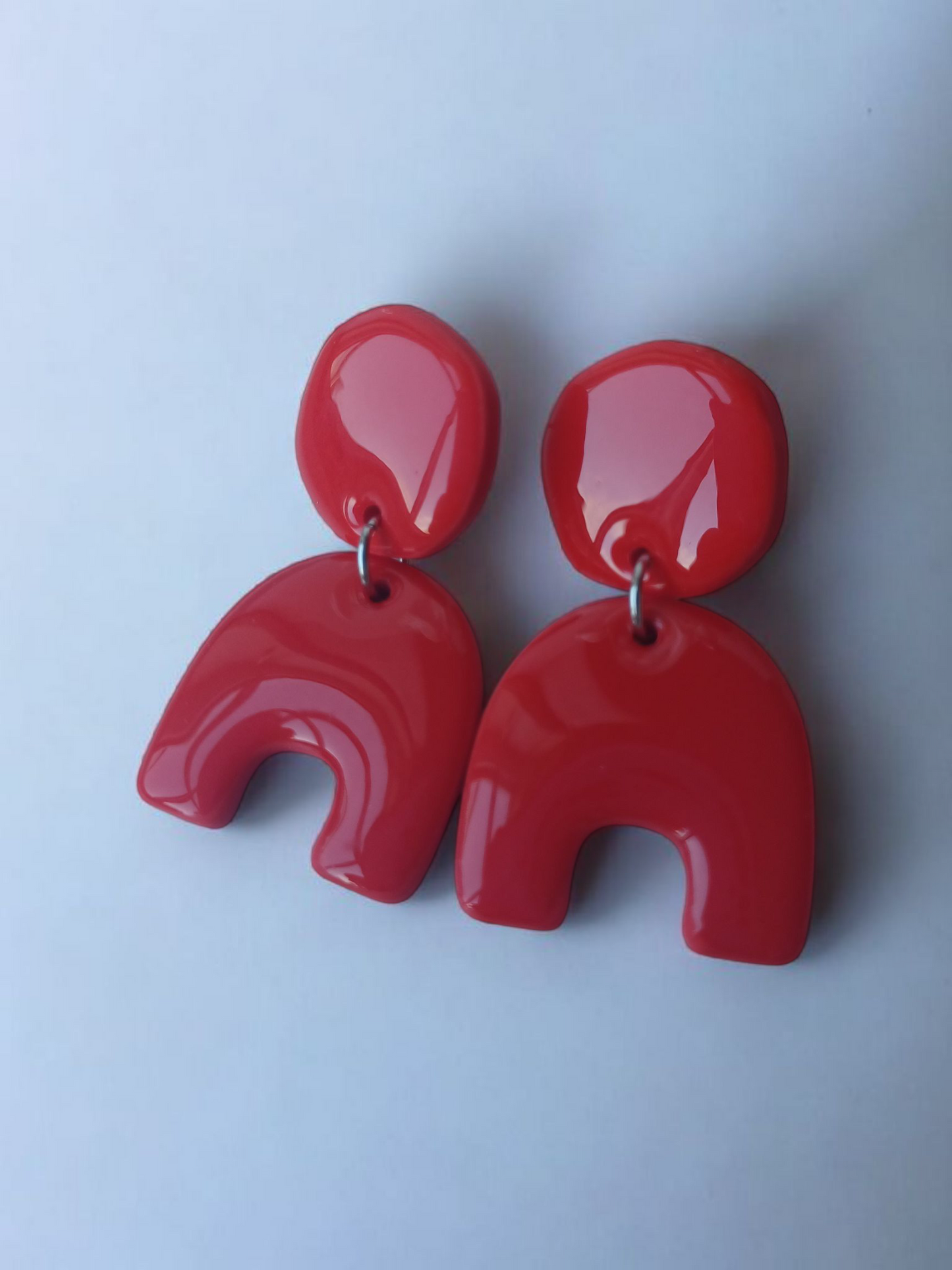 Minimalist Polymer Clay Earrings | Resin Shine | Hypoallergenic Gift for Her