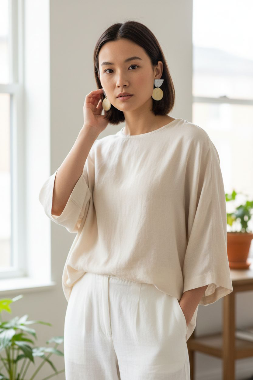 Handmade Gold Disc Polymer Clay Earrings, Hypoallergenic Dangles